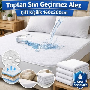 Toptan sıvı geçirmez alez çift kişilik 160x200cm